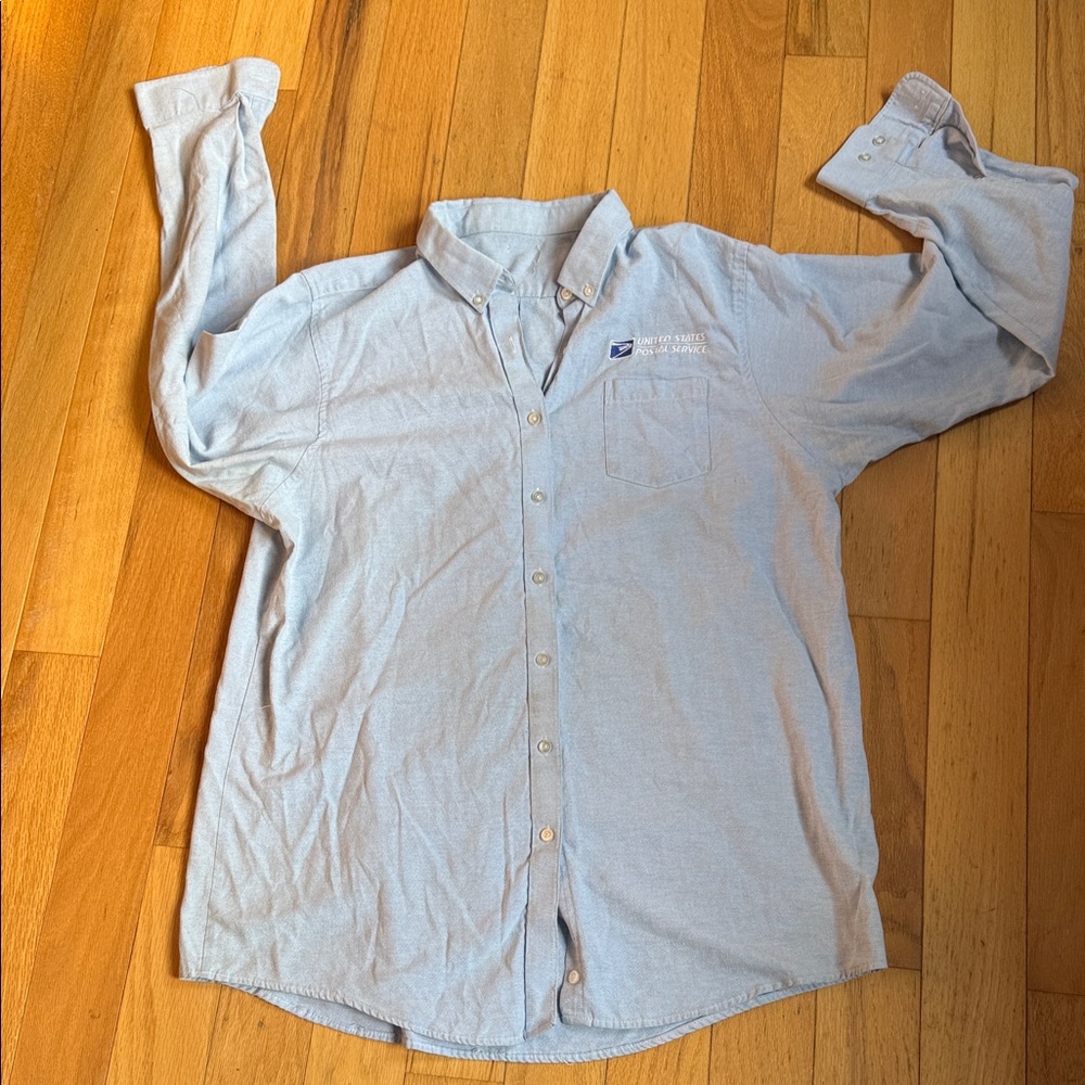 womens USPS  uniform knit button down size xl  Long Sleeve